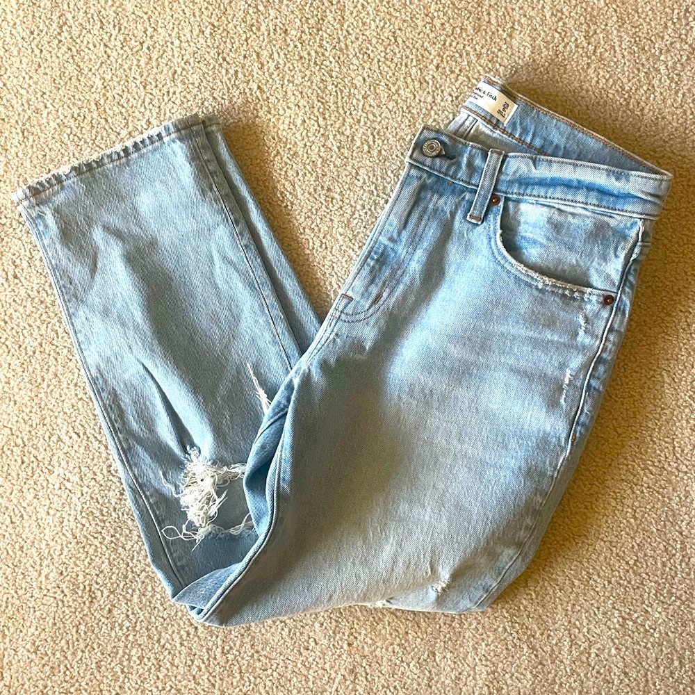 Abercrombie and Fitch MidRise Boyfriend Jeans